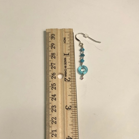 Swarovski Glass & Sterling Silver Drop Earrings - Picture 4 of 6